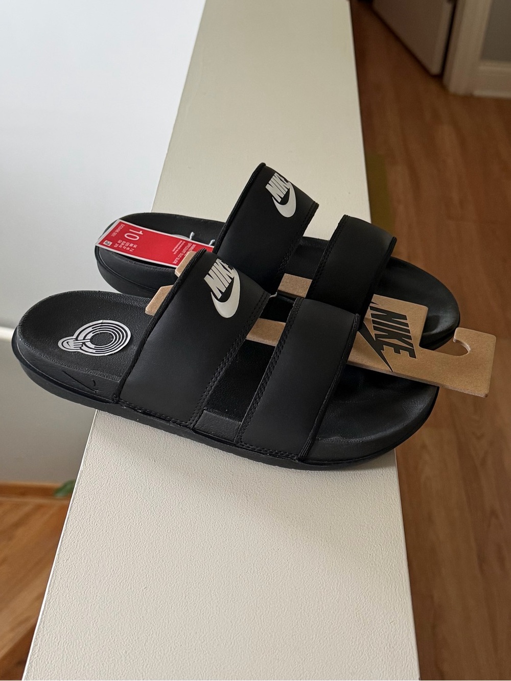 Brand new “Nike”(off court duo slide)slippers for women.Size-10,color-black 🖤 - Picture 3 of 8